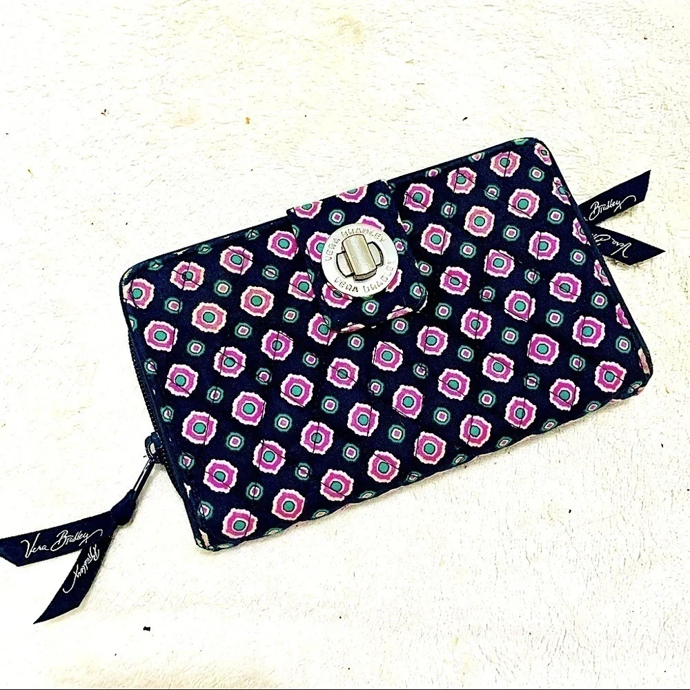 VERA BRADLEY turnlock WALLET PETAL DOTS Women’s